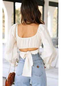 White Crop Top