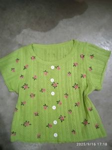 Vintage Floral Knit Cardigan