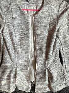 H&amp;M Tweed Peplum Jacket