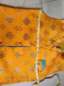 Festive Yellow Ethnic Waistcoat