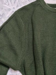 DARK OLIVE GREEN PULLOVER FOR MEN