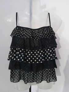 Ruffled Layered Sleveless Tops
