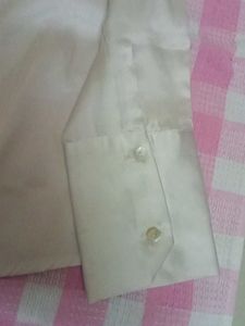 Elegant White Long Sleeve Shirt