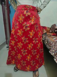 Red &amp; Green Sari Set