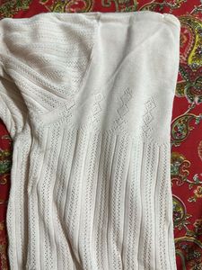 White Knit Top