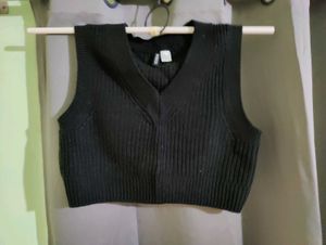 Rib knit Sweater Vest