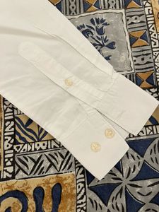 Men's White Long Sleeve Shirt