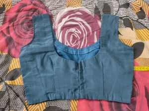 Grey Sleeveless Blouse