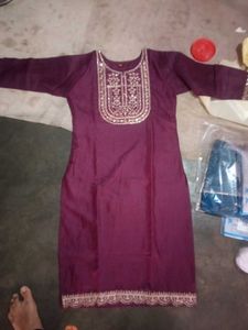 Elegant Purple Kurta Set