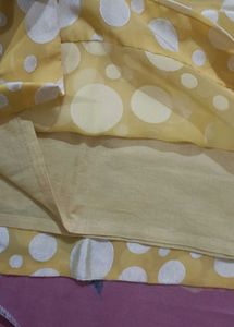 Kurti Yellow Without Sleeves
