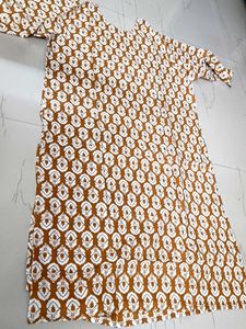 Boho Print Brown Dress(Used)