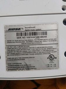 Bose SoundDock Series I