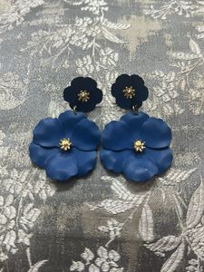 Blue Flower Earrings