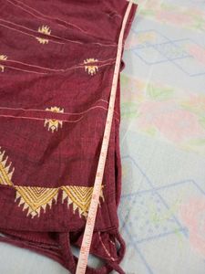 Maroon Wrap-around Festive Skirt