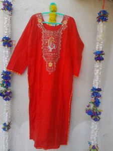 Kurti Red Orange  🧡❤️ Price Drop❤️‍🔥
