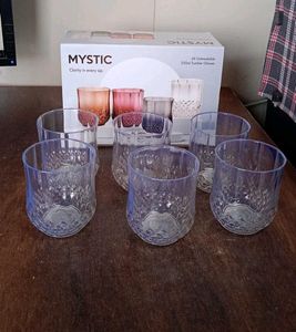 Unbelievable Plastic 250ml Glasses (Pack Of 6)
