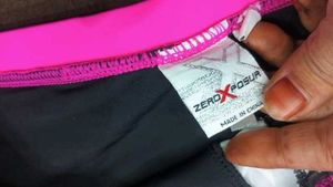 Floral Swim Skirt - Black &amp; Pink 💚