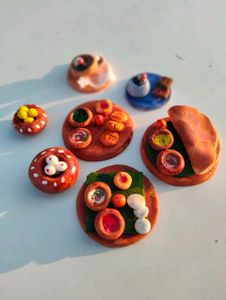 Miniature Clay Food Set