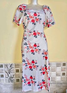 Floral Print Midi Dress