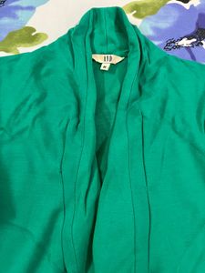 AND Green Open Front Shrug