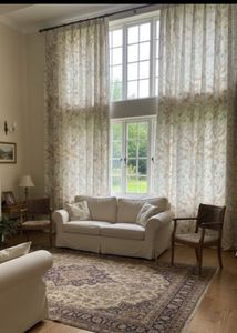 Floral Print Curtains - Elegant & Sheer
