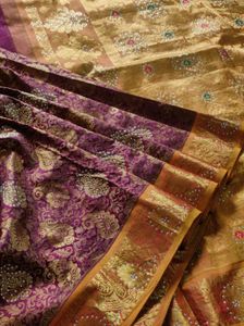 Maroon Bridal Silk Saree