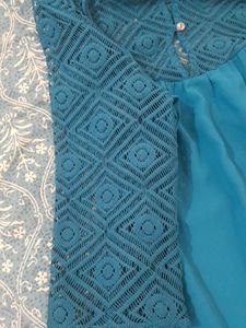 Blue Fancy Top