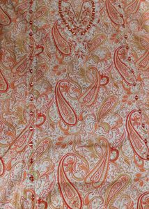 Paisley Print Embellished Kurti