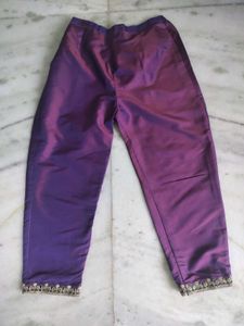 Purple Embroidered Kurti