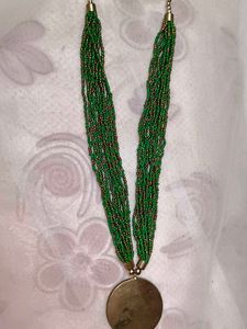 Green Beaded Necklace