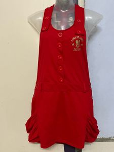Pintrest Korean Red Jumper Dress