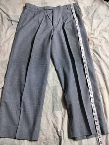 Grey Pleated Pants