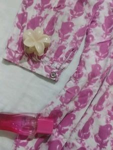 Pink Printed Kurta Set🌺