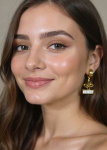 Anti Tarnish Golden AD Stone Earrings