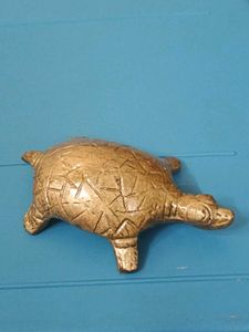 Pair of Lucky Brass Tortoise no coins