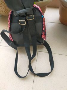 Sequin Backpack with Ears &amp; Bow