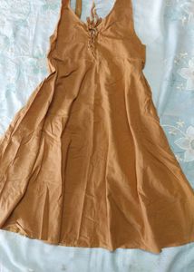 Lace-up Sundress , Size - Small And Medium