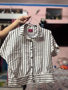 Striped Button-Down Shirt