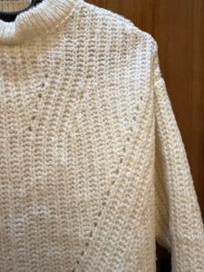 White Knit Pullover