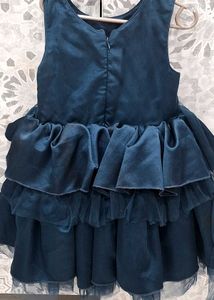 Elegant Navy Blue Girls Dress