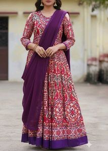 Multicolor printed dress+ dupatta (Noor-e-gul)