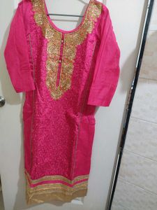 Pink Embroidered Salwar Suit