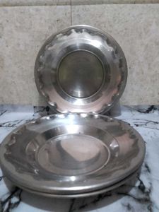Stainless Steel Dinner Bowls - Set of 6