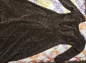 Sparkly Brown Long Sleeve Dress