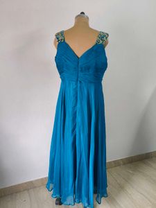 Teal Embellished Gown