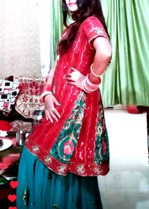Boutique Design Same New Pempulm Kurti With Shrar