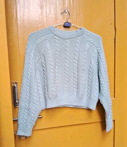 Pastel Green Knitted Pullover