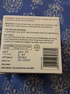 Aloevera Post Wax And Shave Gel