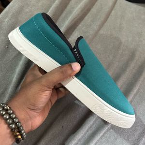 Teal Slip-on Loafers