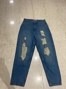 Ripped High Waisted Jeans